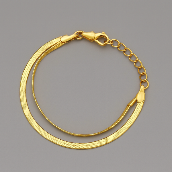 Two-Layer Gold Bracelet