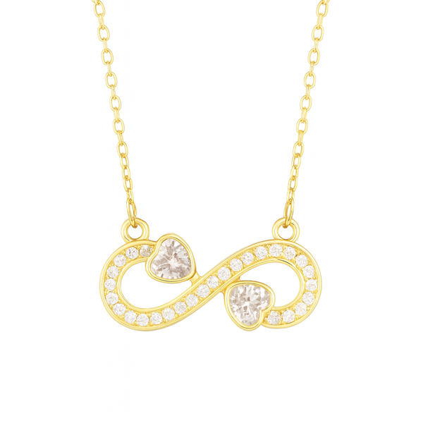 Infinity Heart Diamond Necklace
