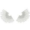 Silver Sunburst Earrings