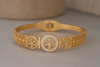 Gold Plated Stainless Steel Bracelet for Women & Girls