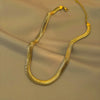 Golden 3d Snake Chain