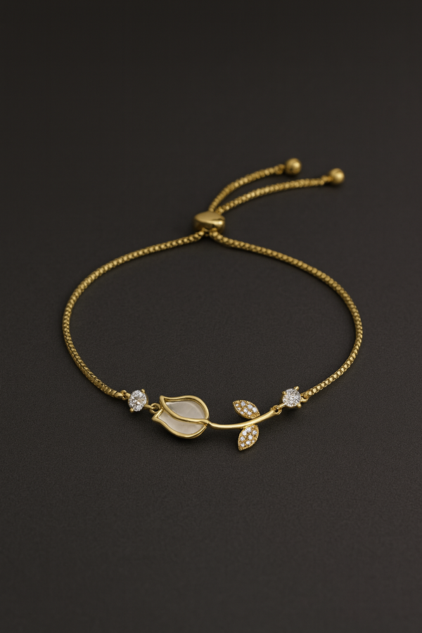 Golden Leaf Vine Bracelet