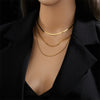 3-Piece Layered Gold Chain Necklace