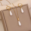 Teardrop Pearl Jewellery Set