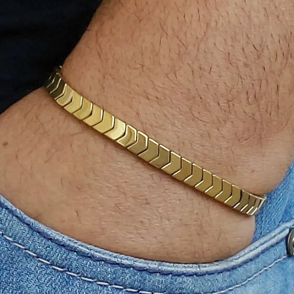 Arrow Weave Stretch Bracelet