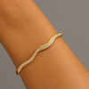 Diamond Wavy Bangle