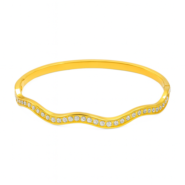 Diamond Wavy Bangle