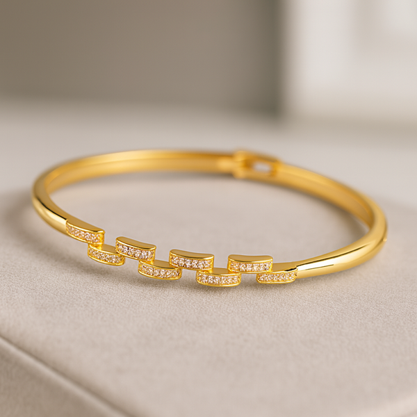 Geometric Line Bangle
