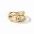 Intertwined Crystal Statement Ring