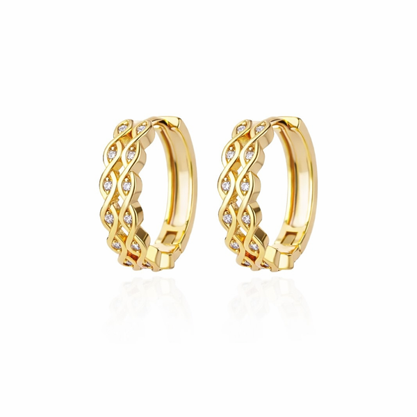 Braided Eternity Earrings