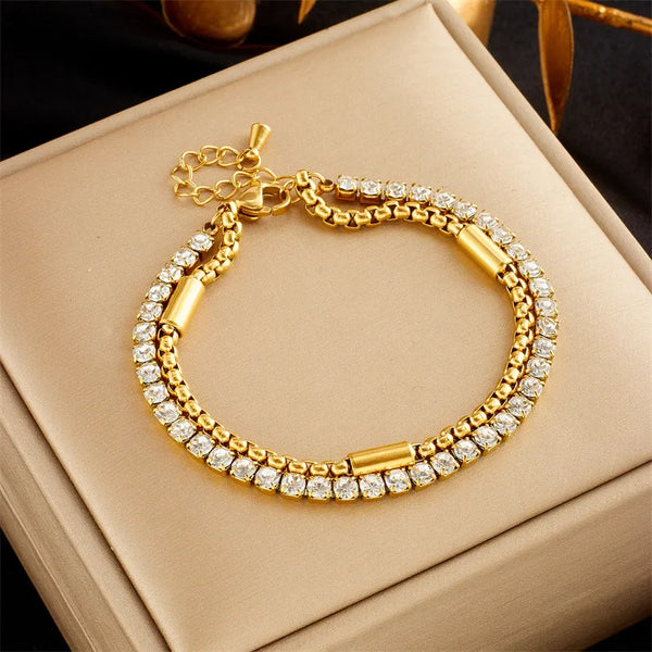 Dual Layer Gold Bracelet