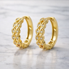 Braided Eternity Earrings