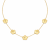 Five Floral Charms Necklace