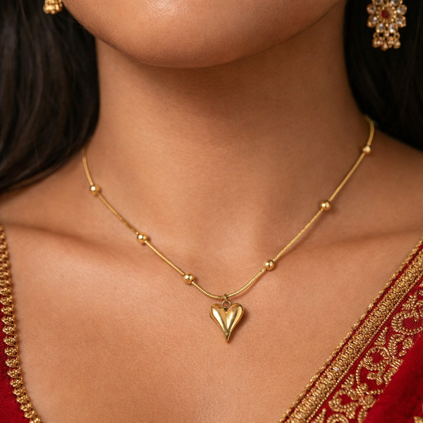 3D Heart Jewellery Set