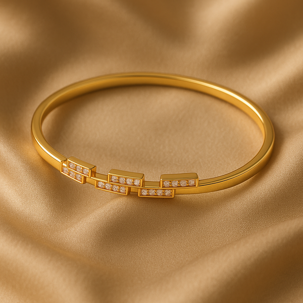 Aurora Geometric Zircon Bangle