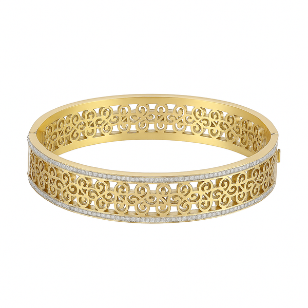 Designer Gold Filigree Bracelet