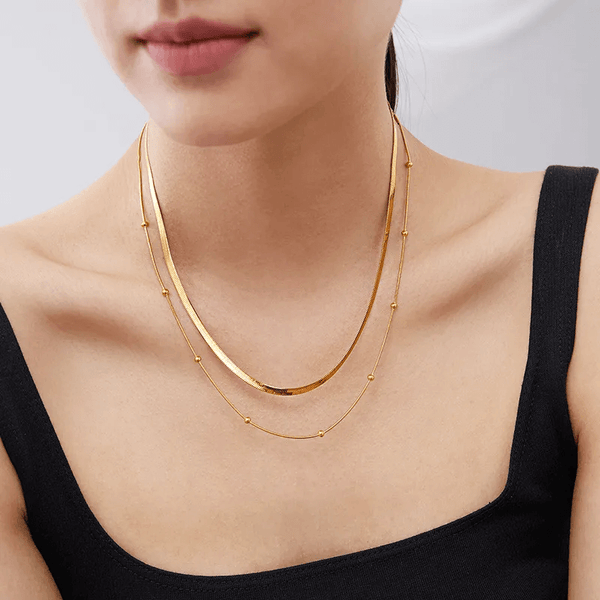 Golden Duo Layer Necklace