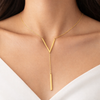 Golden V Bar Necklace
