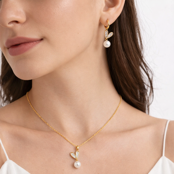 Heart of Pearl Jewellery Set