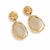 Resin Hammered Drop Earrings