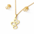 Golden Triple Heart Jewellery Set