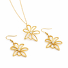 Golden Wildflower Crystal Jewellery Set
