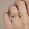 Laurel Leaf Textured Ring