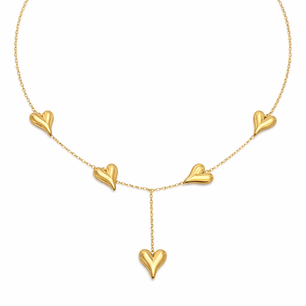Multi Heart Charm Necklace