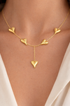 Multi Heart Charm Necklace