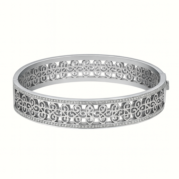 Designer Silver Filigree Bracelet