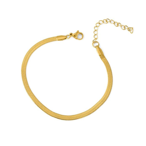 Golden Sleek Snake Bracelet